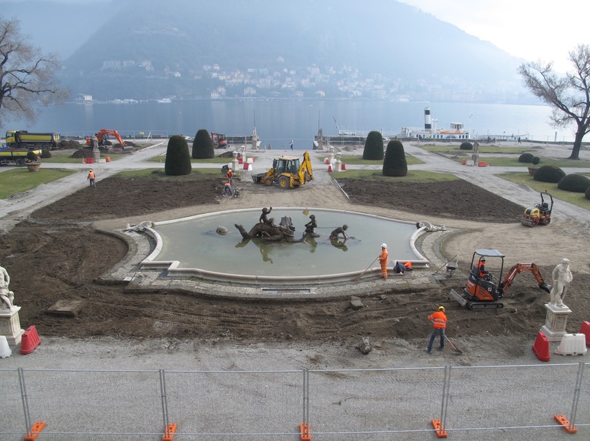 Partiti i lavori per il Parco di Villa Olmo