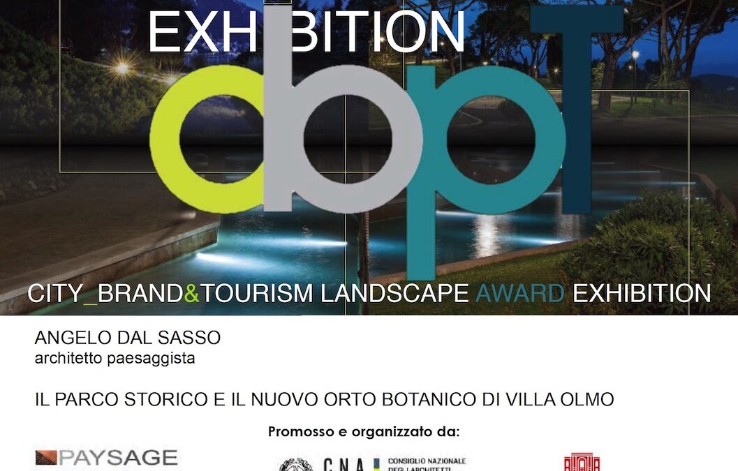 CityBrand&Tourism Landscape Award Exhibition, Myplant&Garden, 20 febbraio 2019, Rho Fiera.
