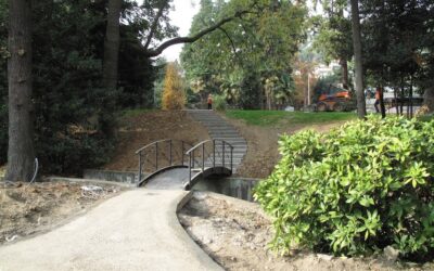 Nuovo ponte pedonale sulla Roggia Valeria